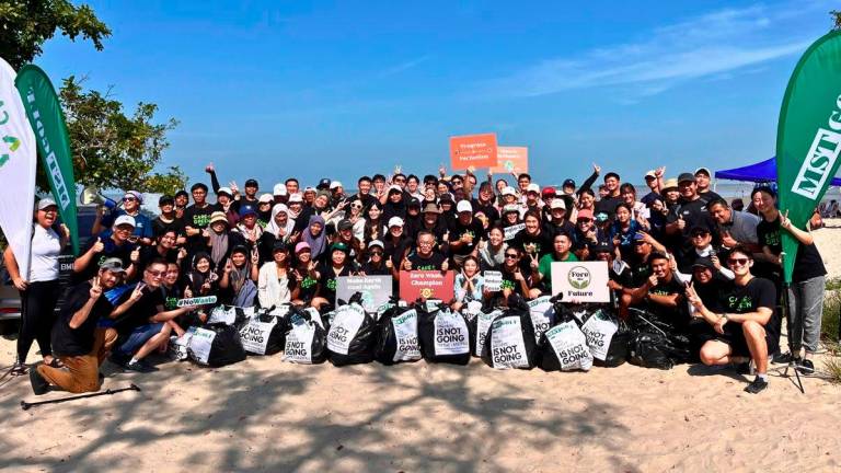 On 23rd August, more than 80 MST Golf employees, partners, and customers joined forces at Pantai Morib Baharu, collecting 181.6 kg of waste in a beach clean-up with Reef Check Malaysia and GZW RETURN™. - MST Golf pic