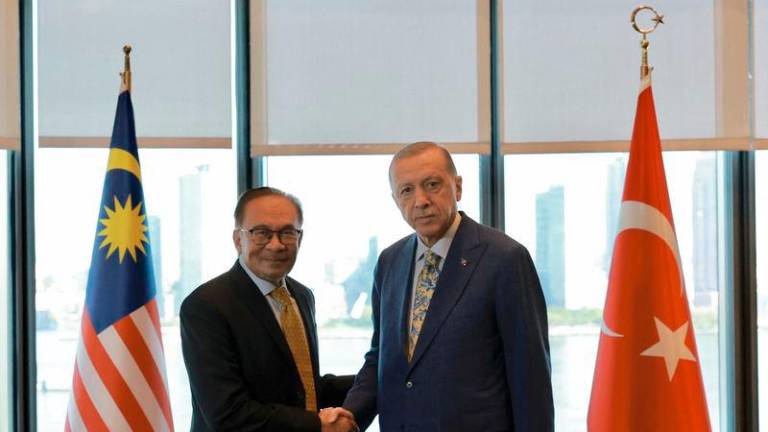 Prime Minsiter Datuk Seri Anwar Ibrahim and Turkish President Recep Tayyip Erdogan - BERNAMApix