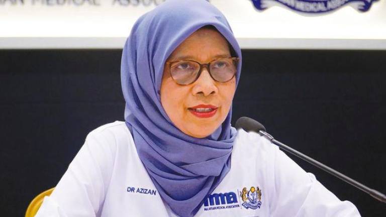 Malaysian Medical Association (MMA) president Dr Azizan Abdul Aziz