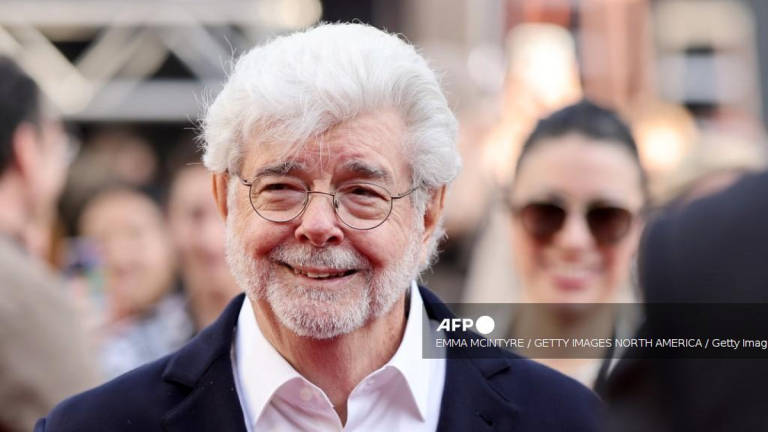 George Lucas attends the 2025 TCM Classic Film Festival Opening Night Screening of Star Wars: The Empire Strikes Back at TCL Chinese Theatre on April 24, 2025 in Hollywood, California. - Getty Images via AFP