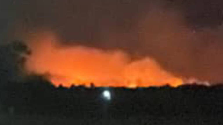 Forests in Mukah district in central Sarawak have been ablaze since last night. Some of the sites on fire are inaccessible by land transport. (Credit - Sarawak Fire and Rescue Department.)