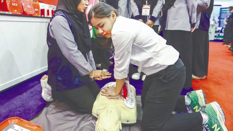 Chew urged people to set aside misconceptions and learn the basics of CPR as it can prevent tragedies. – ADAM AMIR HAMZAH/THESUN