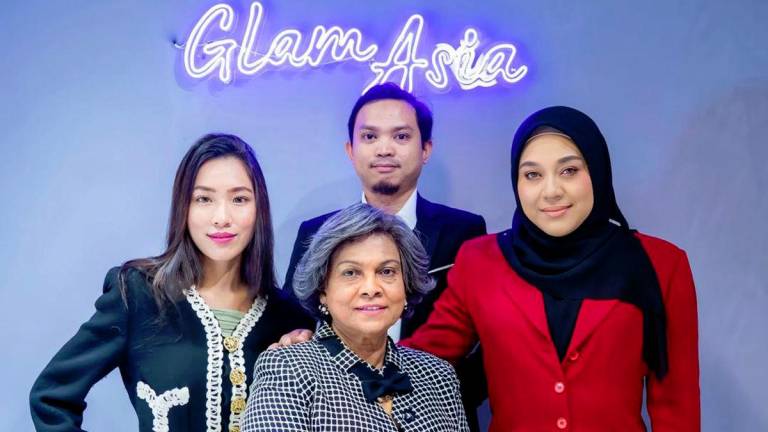GLAM Asia’s team (from left) Angelica Tan, Tech Head, Arief Husaini, Head of Operations, Shakira Manap, CEO and (centre) Jaba, founder of Glam Asia.