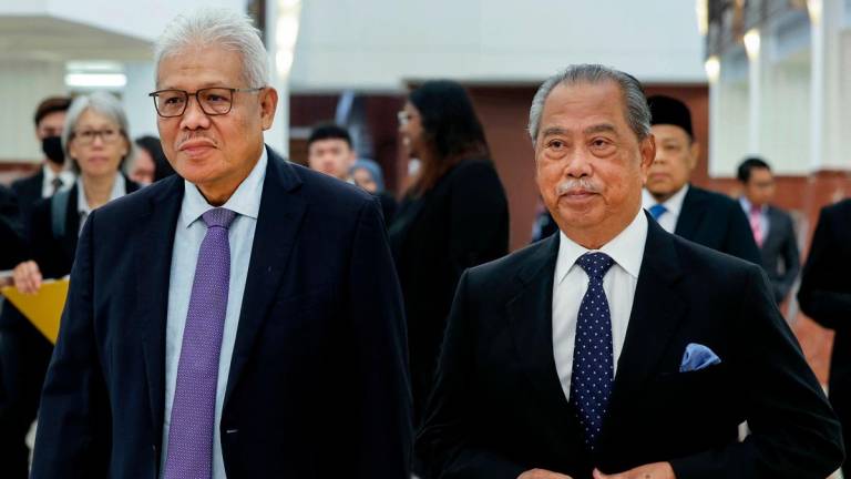 Chin said it was well-known that PAS does not support Muhyiddin and prefers someone younger such as Hamzah (left) to take over. – ADIB RAWI YAHYA/THESUN FILEPIC