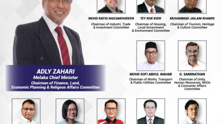 Malacca CM announces portfolios for excos