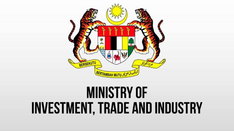 Sumber - Ministry of Investment, Trade and Industry, Malaysia/FB