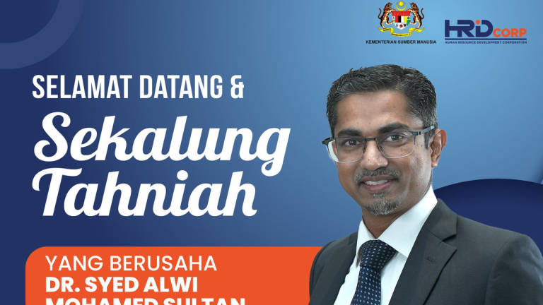Newly appointed HRD Corp Chief Executive, Dr Syed Alwi Mohamed Sultan. - HRD Corp - Human Resource Development Corporation / Facebook