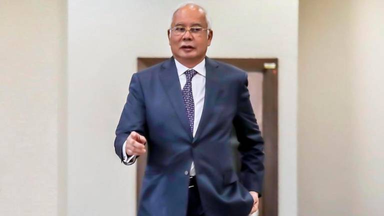 Bekas Perdana Menteri Datuk Seri Najib Abdul Razak - ADIB RAWI YAHYA/THESUNFOTO
