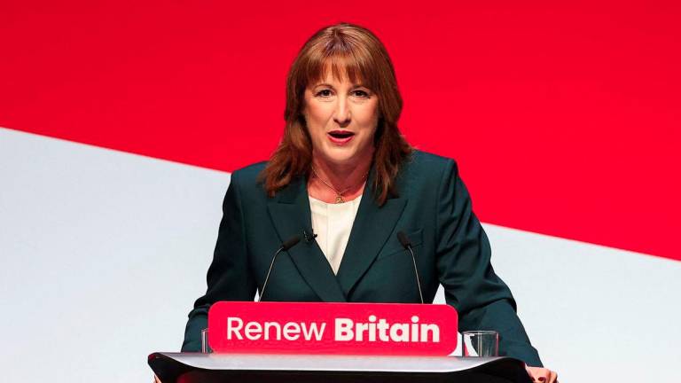 British Chancellor of the Exchequer Rachel Reeves delivers her keynote speech at Britain's Labour Party's annual conference in Liverpool, Britain, September 29, 2025. - REUTERSPIX