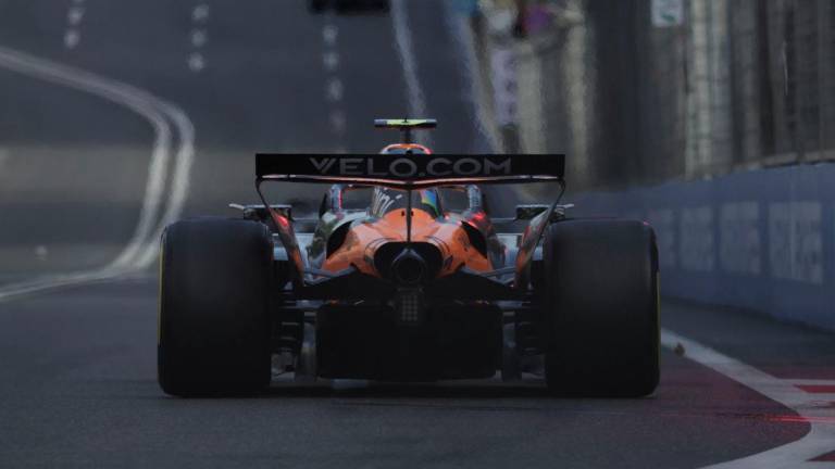 Formula One F1 - Azerbaijan Grand Prix - Baku City Circuit, Baku, Azerbaijan - September 20, 2025McLaren's Lando Norris during qualifying - REUTERSPIX