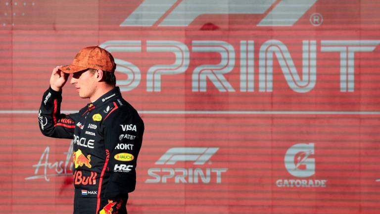 Formula One F1 - United States Grand Prix - Circuit of the Americas, Austin, Texas, U.S. - October 17, 2025Red Bull's Max Verstappen after qualifying in pole position for the sprint race - REUTERSPIX