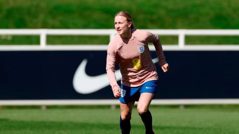Football - Women’s Nations League - England Training - St. George’s Park, Burton upon Trent, Britain - April 1, 2025 England’s Aggie Beever Jones during training Action Images via REUTERSPIX