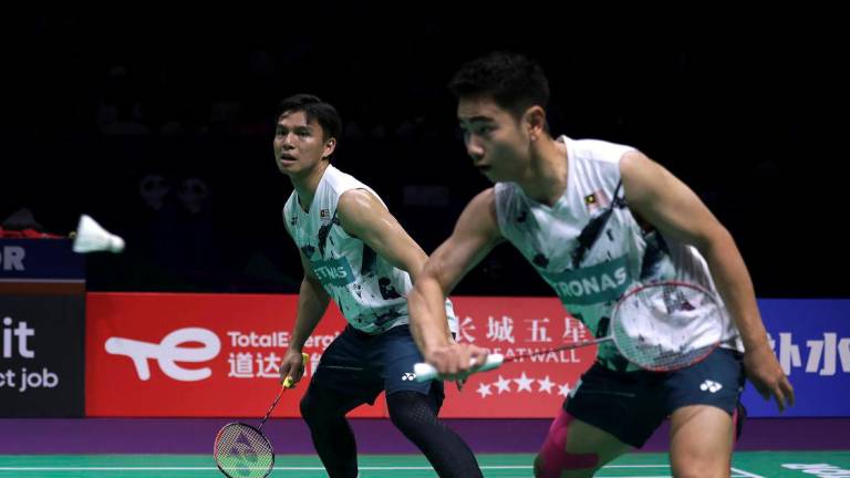 National men’s doubles pair Goh Sze Fei-Nur Izzuddin Rumsani - BERNAMApix