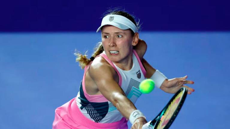 Tennis - WTA 500 - Monterrey Open - Club Sonoma, Monterrey, Mexico - August 21, 2025 Russia’s Ekaterina Aleksandrova in action during her quarter final match against Czech Republic’s Linda Noskova - REUTERSPIX