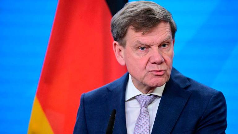 German Foreign Minister Johann Wadephul delivers a press conference after a meeting with his Canadian counterpart in Berlin, on June 26, 2025. (Photo by Tobias Schwarz / AFP)