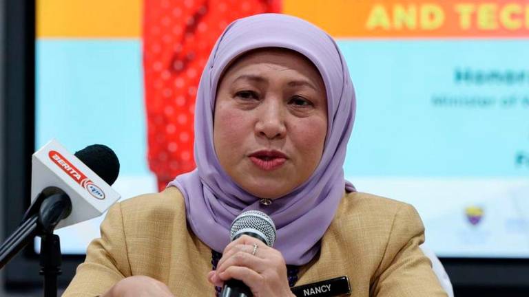 Women, Family and Community Development Minister Datuk Seri Nancy Shukri - BERNAMApix