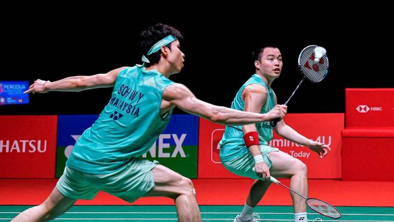 National men’s doubles pairs Aaron Chia-Soh Wooi Yik - Photo by BERNAMA