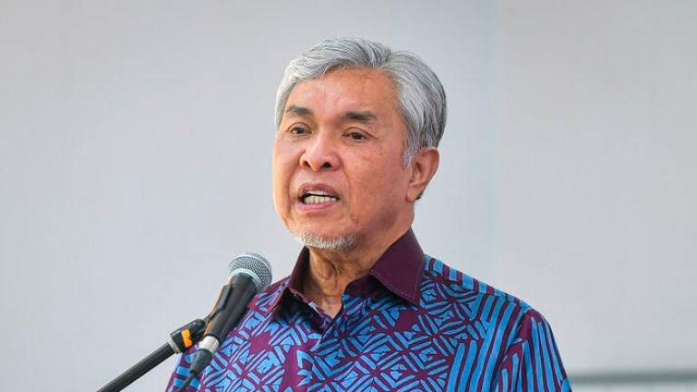 Deputy Prime Minister Datuk Seri Dr Ahmad Zahid Hamidi - BERNAMApix