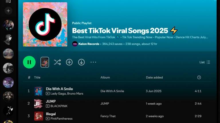 Songs gaining traction on short-form video apps such as TikTok are often included in streaming playlists.