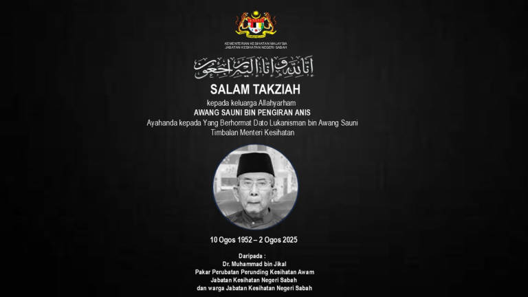 Credit: Jabatan Kesihatan Negeri Sabah / Facebook