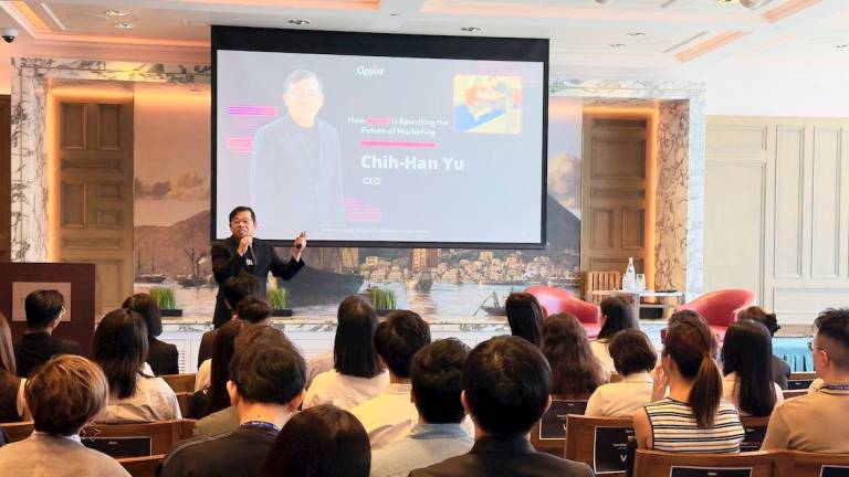 Appier CEO and co-founder Chih-Han Yu at the GenAI for Marketing Asia Pacific roadshow in Hong Kong.