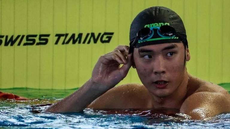 National swimmer Muhammad Dhuha Zulfikry. - BERNAMA