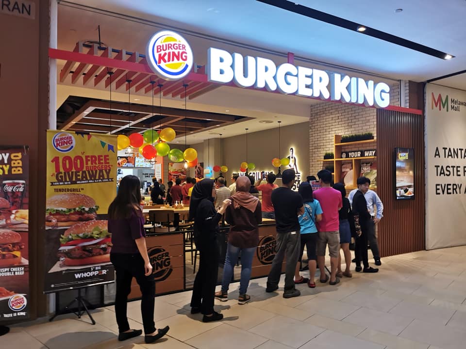 Facebook pix courtesy of Burger King Malaysia