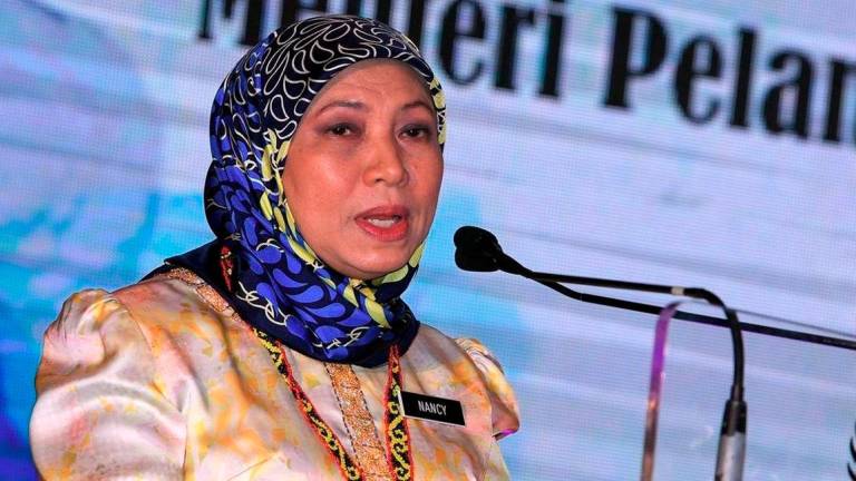 Menteri Pembangunan Wanita, Keluarga dan Masyarakat Datuk Seri Nancy Shukri. - BERNAMA