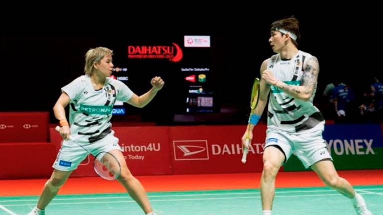 National mixed doubles pair Chen Tang Jie and Toh Ee Wei. - via BERNAMA