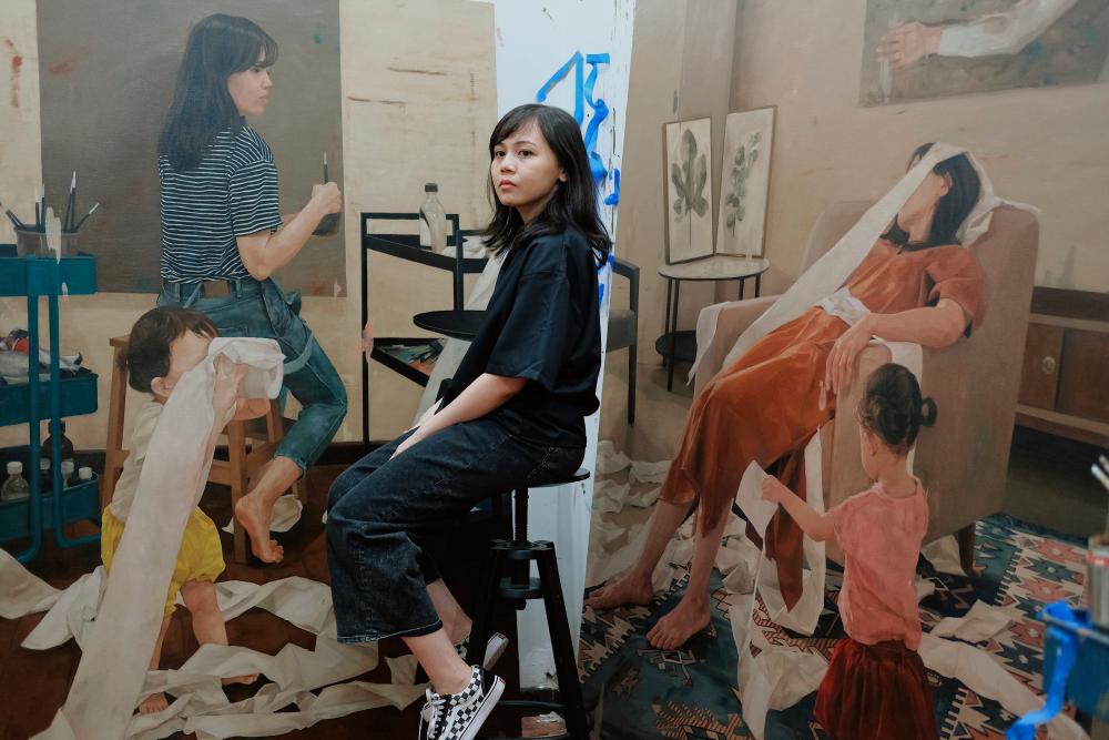 Fadilah graduated with a Master’s in Fine Art in 2018 and held her first solo exhibitiom at the age of 25. – PICTURE COURTESY OF FADILAH KARIM