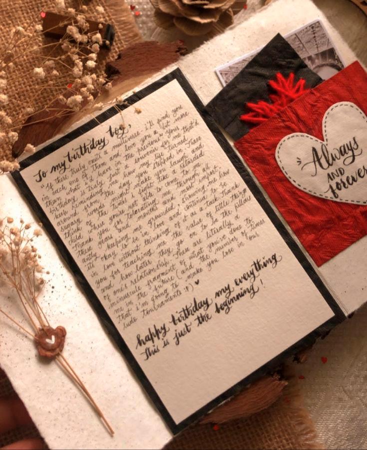 $!Handwritten letter is a romantic way to express your deepest feelings.