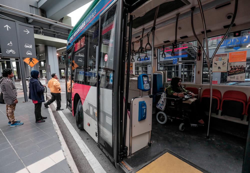 $!Busses with ramps enables those who are wheelchair-bound like Nur Fazira to be mobile.