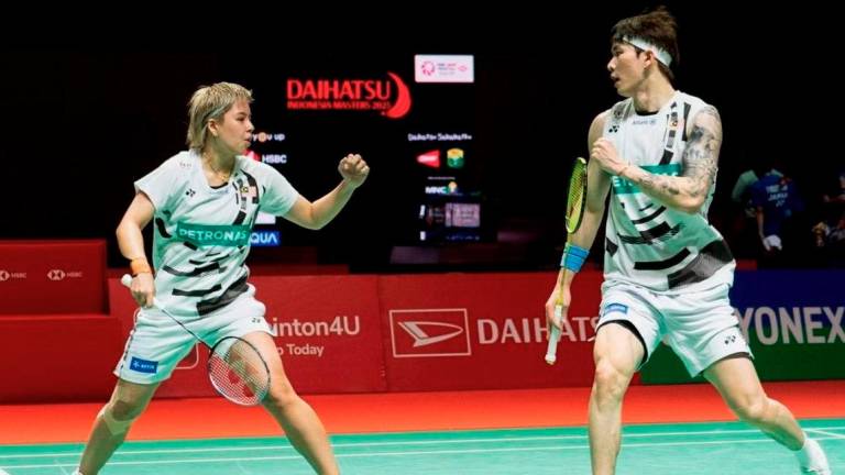 Malaysian mixed doubles Chen Tang Jie and Toh Ee Wei. - BERNAMA