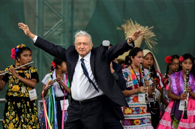 Mexican President Andres Manuel Lopez Obrador, pictured on July 1, 2019, ran as an anti-establishment leftist when he was elected last year. — AFP