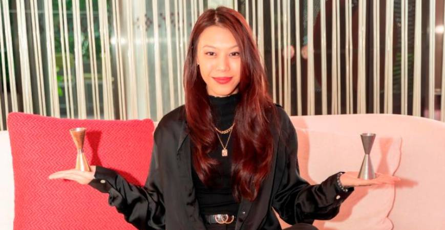Janelle Carissa Goh is a mixologist at a rooftop bar in Kuala Lumpur. — PIC COURTESY OF JANELLE CARISSA GOH MONTANO