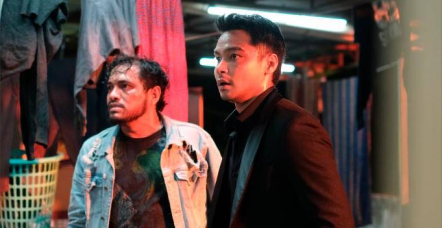 (From left) Jaki (Syazwan) and Ariff (Syafiq) are estranged brothers forced back into the fire, bound by blood and betrayal.