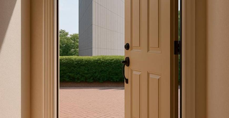 In feng shui, a door is known as the ‘mouth of qi’, where energy enters.