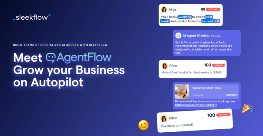 SleekFlow Unveils AgentFlow: Building Teams of AI Agents To Increase Revenue For Businesses