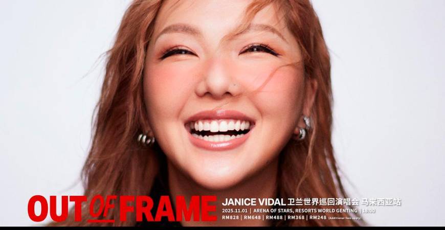 Vidal is set to make a return to the Malaysian stage with her new world tour Out of Frame.