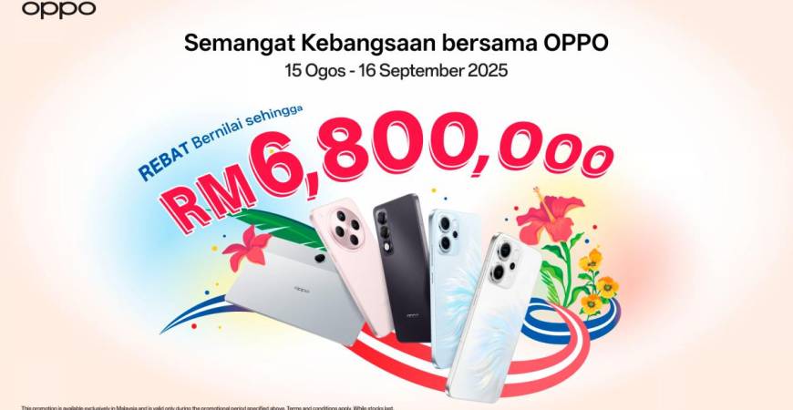 Prepare for the RM6.8 million worth of rebates and rewards from Oppo.