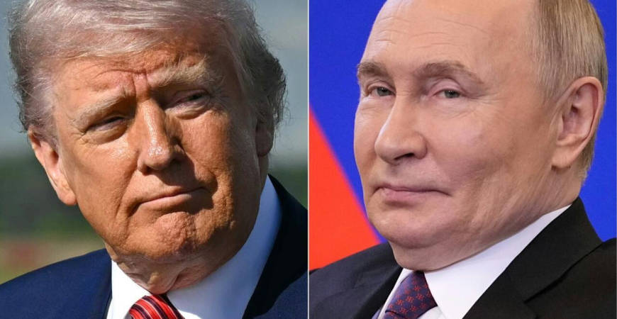 US Senators are working to pass legislation that gives President Donald Trump (L) new ‘sledgehammer’ sanctions to use against Russian President Vladimir Putin. - AFP