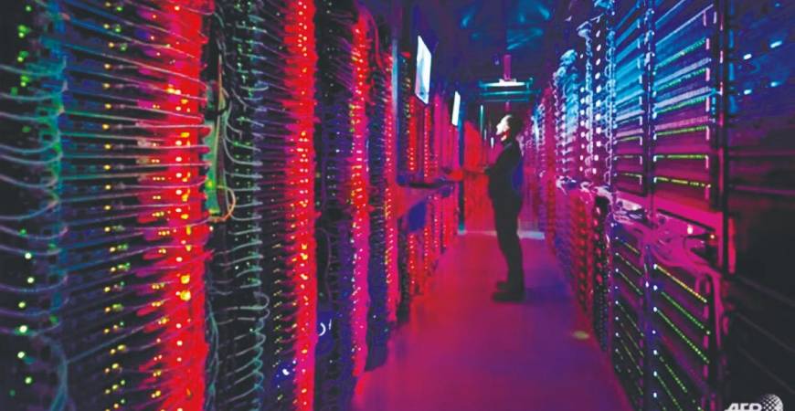 It is projected that Malaysia will have more than 2,000MW power capacity for data centres by 2030. – AFP filepic