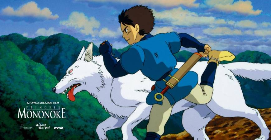 Ashitaka (voiced by Matsuda) confronts nature’s fury and mankind’s ambition, guided by a lone wolf. - ALL PICS FROM PR