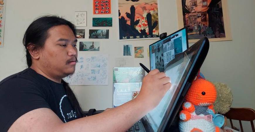 For Adam, humour and sincerity are important in art and storytelling. – ALL PICS COURTESY OF ADAM MUSA OTHMAN