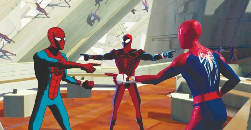 Spider-Man: The Great Web would have a similar look to the animated film Spider-Man: Across the Spider-Verse. - SONY PICTURESPIC