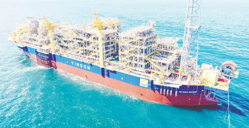 FPSO Maria Quitéria has a production capacity of 100,000 barrels of oil per day and a storage capacity of 1 million barrels. – Yinson pic