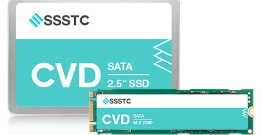 The SSSTC CVD Series SATA SSD with Direct Write technology is the ideal choice for video recording applications. Image courtesy of Solid State Storage Technology Corporation (SSSTC).