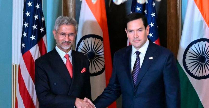 US Secretary of State Marco Rubio shake hands with Indian Foreign Minister Subrahmanyam Jaishankar at the State Department in Washington, DC - AFPpix