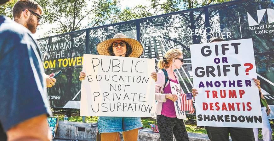 Trump’s attack on the UN may distract from the domestic turmoil and sinking approval ratings but it opens space for groups pushing for a fairer global system. – AFPpix