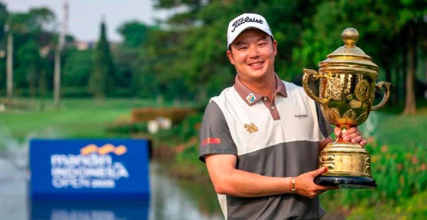Suteepat Prateeptienchai winning his fourth Asian Tour title. – Asian Tour